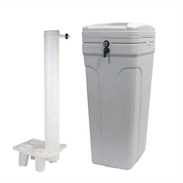 Square Water Softener Brine Tank 25L 70L 100L With Salt Well Brine Salt Tank Safety Float