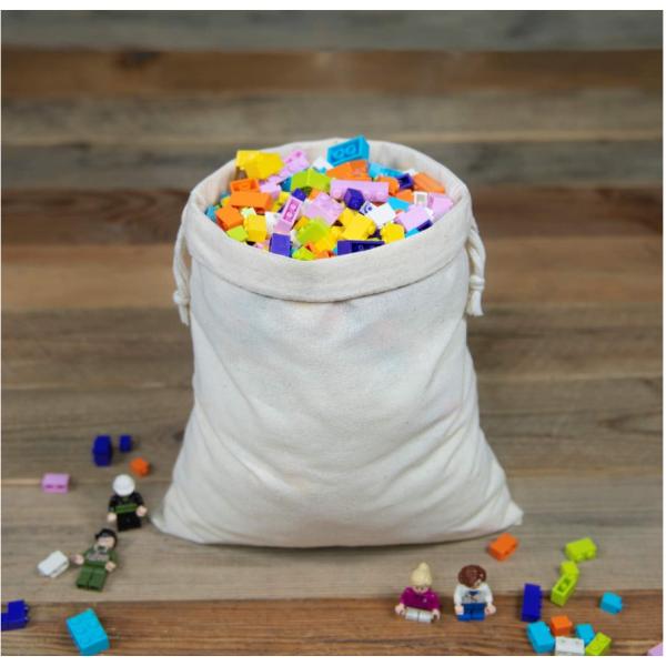 8oz Natural Unbleached Cotton Small Muslin Drawstring Bags 13x16cm