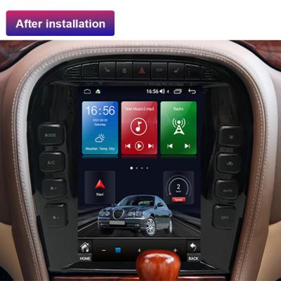 10.4 Inch Car Radio Fascia Jaguar Wireless Carplay Single Din 128G 12v