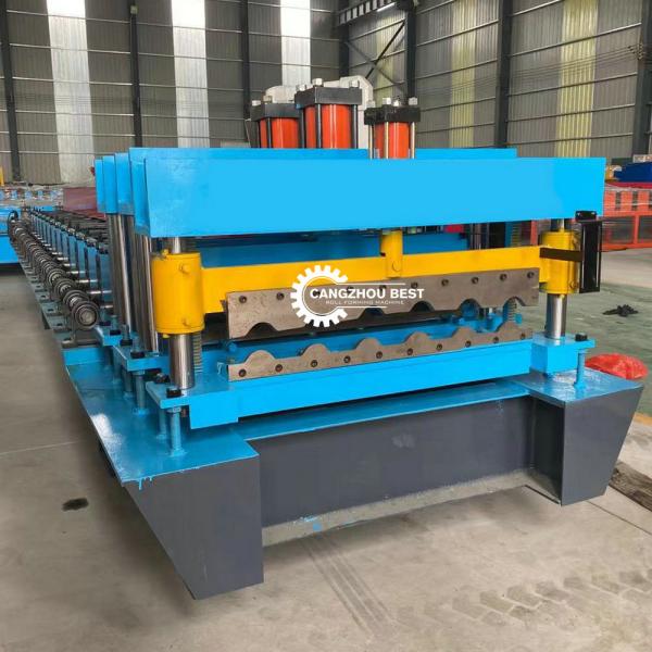 Color Steel Aluminum Metal 0.3mm Panel Roll Forming Machine Roof Tile Making