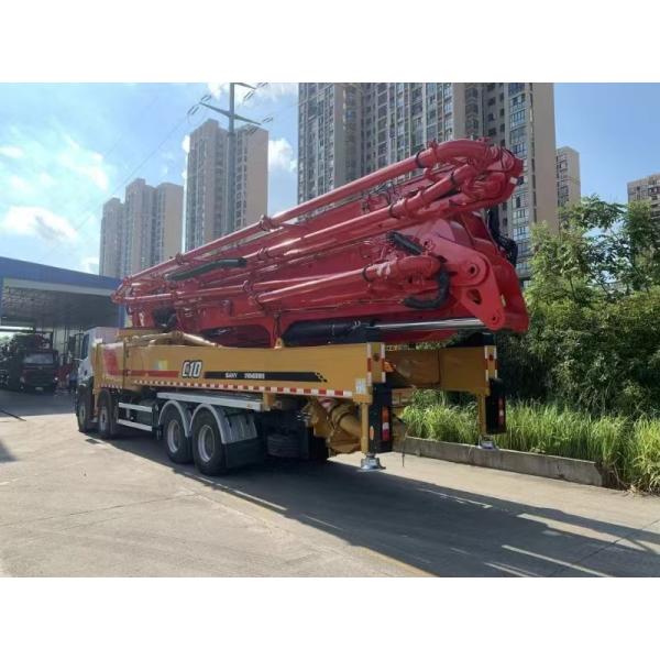 Original SANY Truck Mounted Concrete Boom Pump 62m With Benz Chassis
