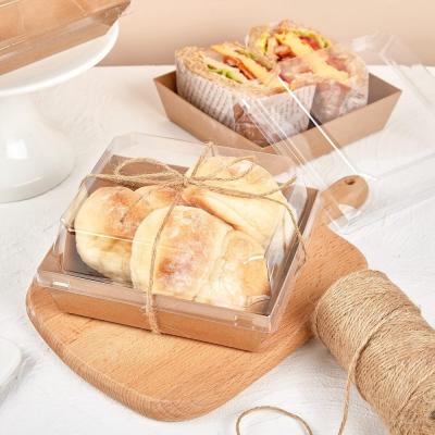 Convenient Takeaway Bento Box for Fast Food Restaurants Made of Food Grade Kraft Paper