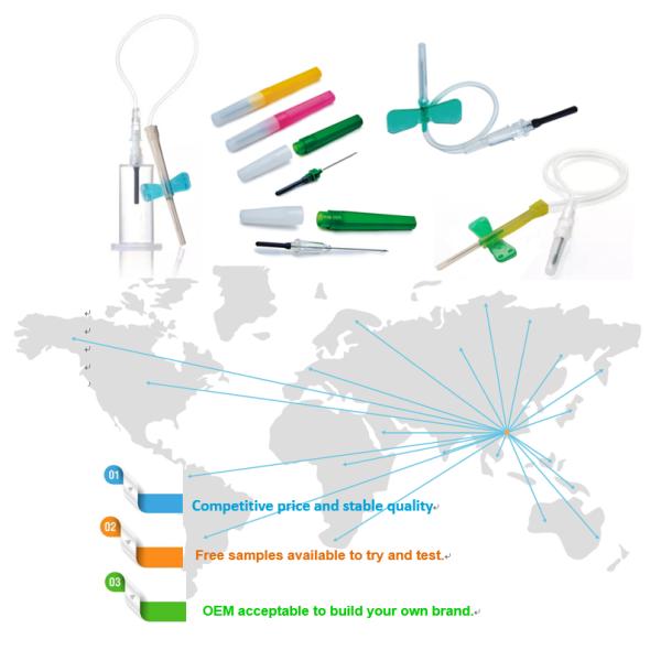 игла собрания крови 21G 22G 23G 25G с сертификатом CE