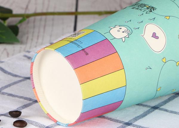 8oz 12oz 16oz Single Wall Paper Cups , Biodegradable Hot Cold Disposable Cups