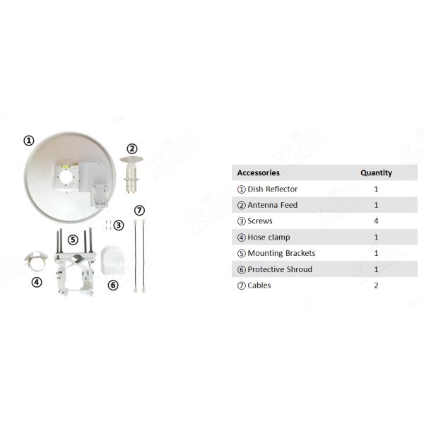 Высокая антенна антенны 6.2GHz 5GHZ WiFi PtP 50W 29dbi 2×2 Mimo увеличения
