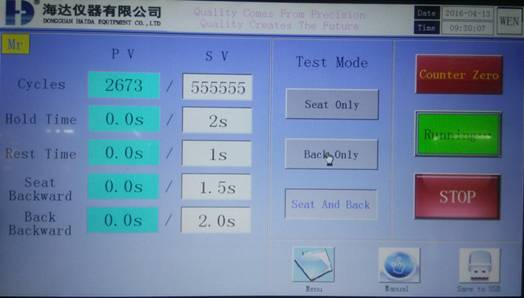 PLC Furniture Testing Equipment Three Seat Sofa Durability Tester Multi Location Load Detection