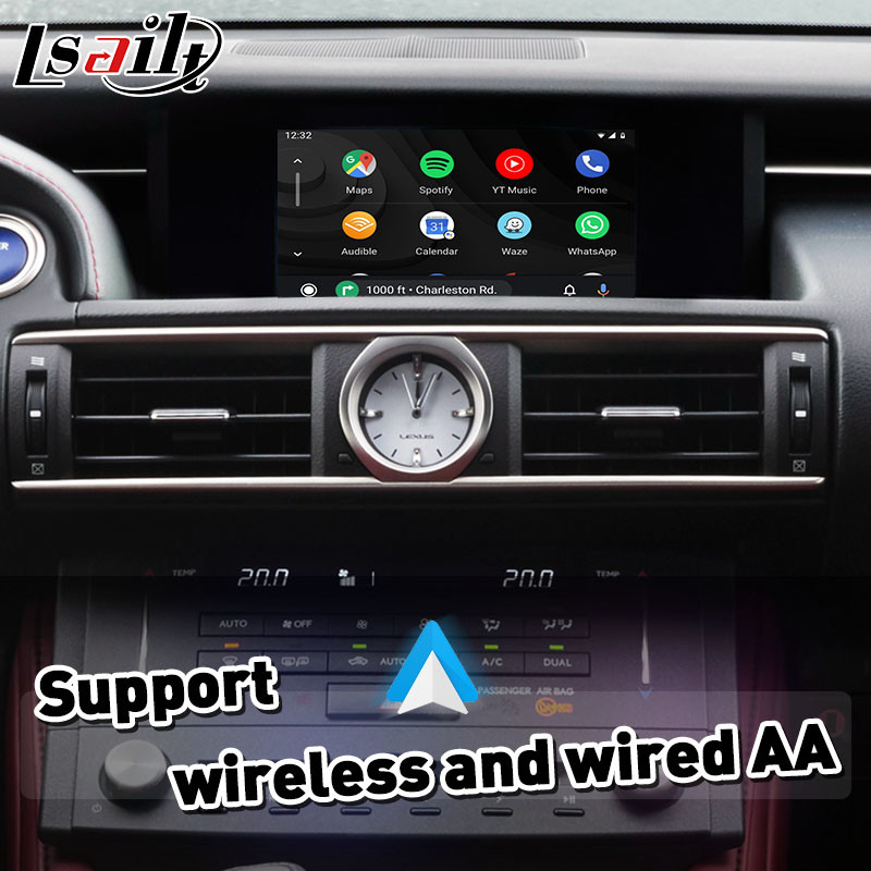 Lsailt Wireless Carplay Interface for Lexus RCF RC300 RC200t RC300h RC350 RC Knob Control 2014-2018 IS RX NX