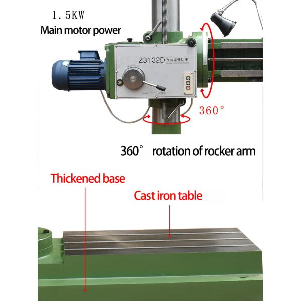 Универсальная радиальная буровая машина Z3132D Автоматическая буровая машина радиальная