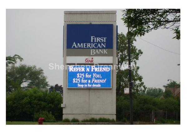 P16 Waterproof RGB Outdoor LED Signs Static Scanning / Church Advertising Sign Board