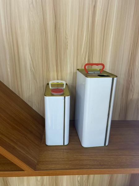 Custom Metal Liquid Packaging Container Oil Tin Box Olive Oil Can Painted Metal Tin Can with Lid