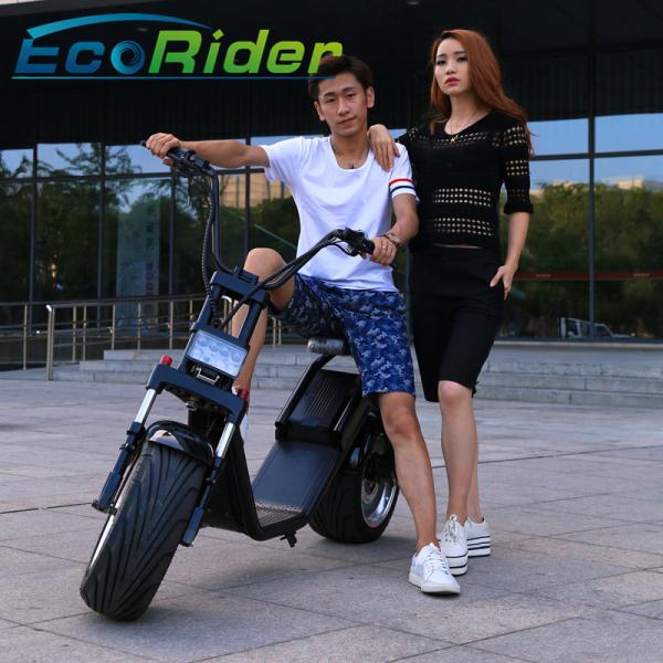 40-50KM/H 2 Wheel Electric Scooter With Big Wheels / Fashion City Scooter With Brushless Hub Motor