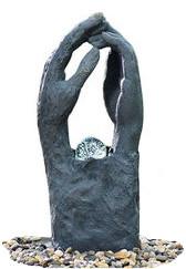 Modern Garden Fountains / Decorative Indoor Water Fountains In 2 Hands Shape