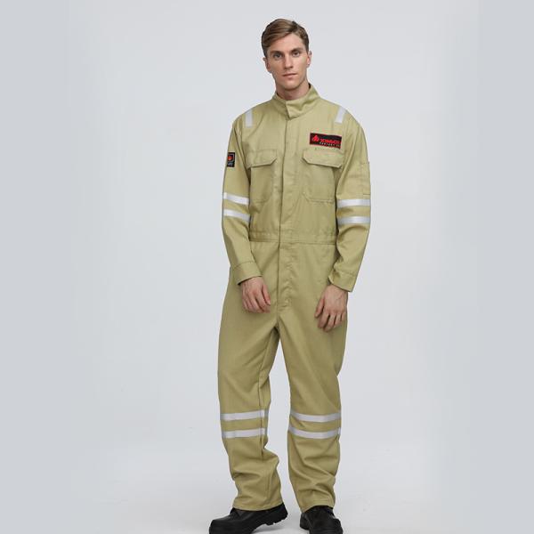 Aramid Flame-Resistant Coveralls Customized For Petroleum Refining And Chemical Industries Protective Workwear