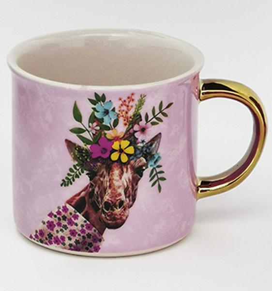 Painted Ceramic Mugs Ladies Household Mugs Large Capacity Milk Breakfast Coffee Cup