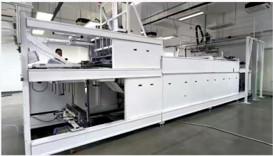 PLC Controlled MBR Curtain Membrane Automatic Threading Production Equipment Automatic MBR Curtain Membrane Filament Arranging Machine for Wastewater Treatment PSJ001