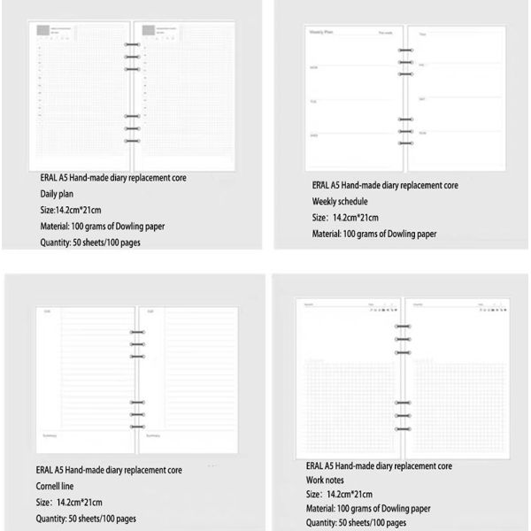 Macaron Colored A5 PU Leather Journal Notebook For Business Office Planning