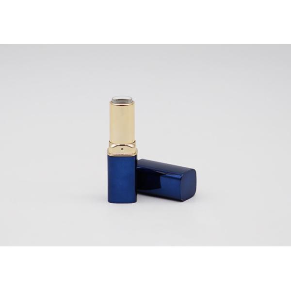 Поверхностное покрытие сияющей голубой пустой трубки губной помады горячее штемпелюя