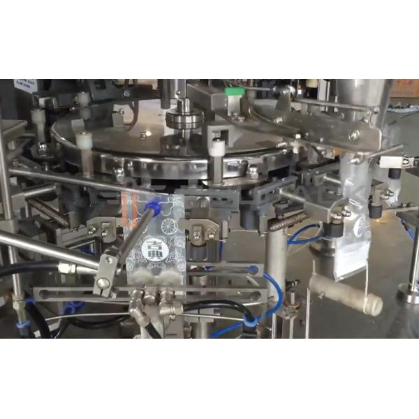 bolso de carga de la cremallera Doypack de 50bpm del nitrógeno rotatorio de la empaquetadora