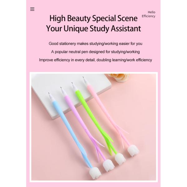 Colorido caucho blando creativo de tinta de gel de 0,5 mm Color cambiante rosa forma Neutral de la pluma