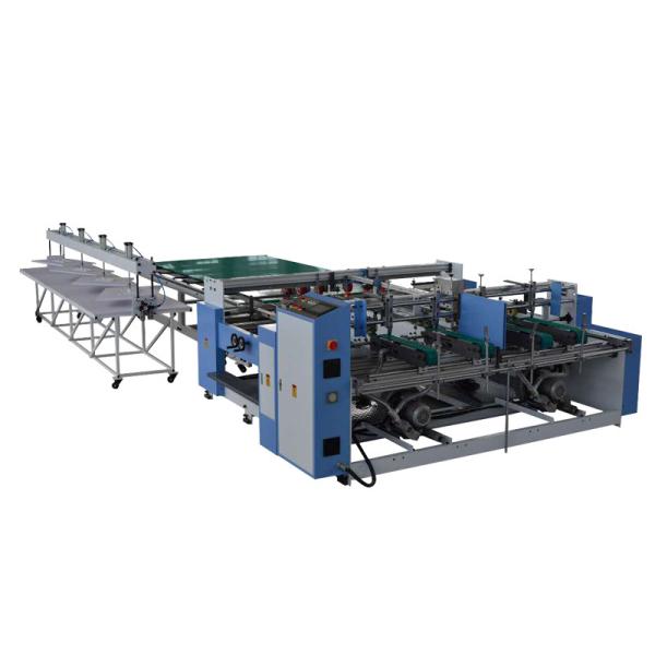 Carton Folder Gluer Machine Double Pieces Type 86 M / Min 3450x3150x1180mm
