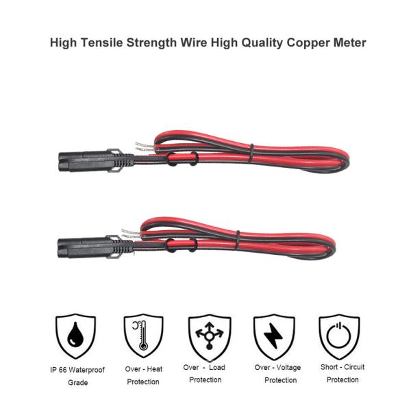 STP-2 18/16AWG SAE para cabo de energia solar descartado 12V