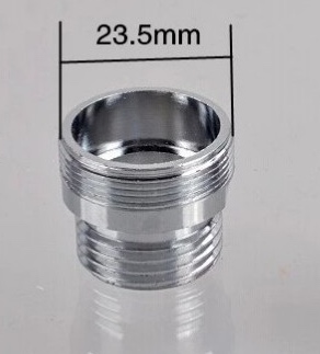 Bathroom Kitchen Chrome Faucet Hose Adapter Aerator M24 M20 Male Thread with Diverter