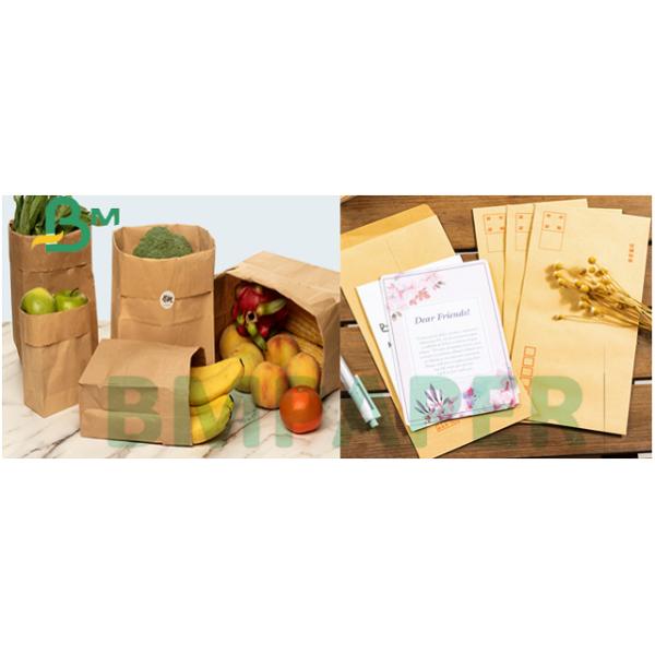 Бумага девственной пульпы 80гсм 85гсм Крафт золотая на производство Эвелопес 73,5 кс 54км