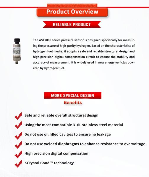 High Stability UNIVO Industrial Oil Pressure Transducers 0.5-4.5V Output 1-2Bar Range