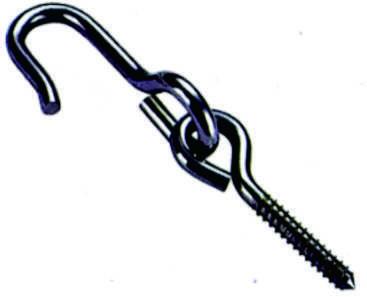 Outdoor Carbon Steel Swing Hanger Hook With Long Screw Carabiner Hook Swing Accessories