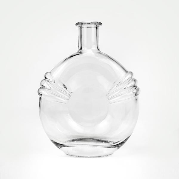 500ml 700ml Clear Glass Bottle With Stopper Cork For BRANDY Acceptable OEM/ODM Unique
