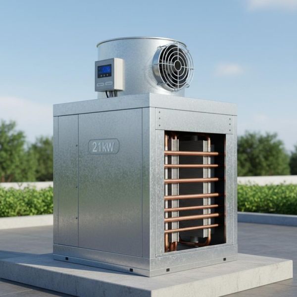 21KW Galvanized Sheet Shell Top Outlet Heating and Cooling Heat Pump for Commercial and Residential Use