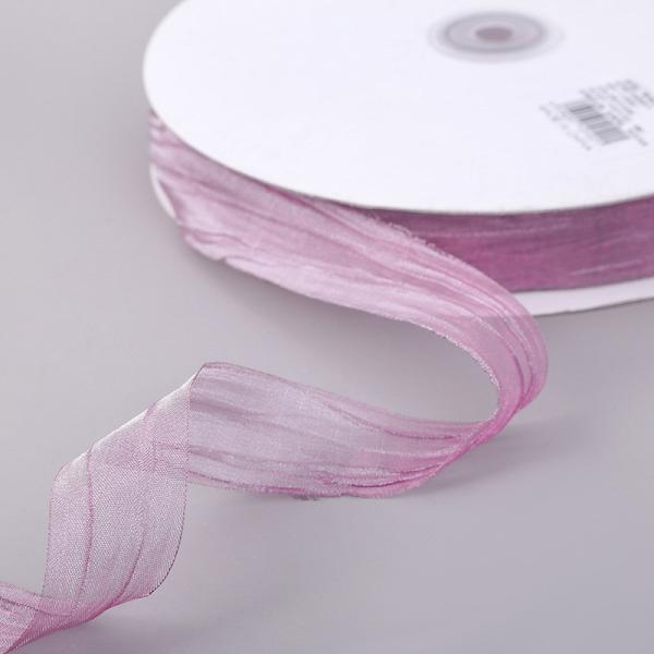 Embalagem de presentes 25mm Organza Coréia 2,5cm Sheer Wired Ribbon
