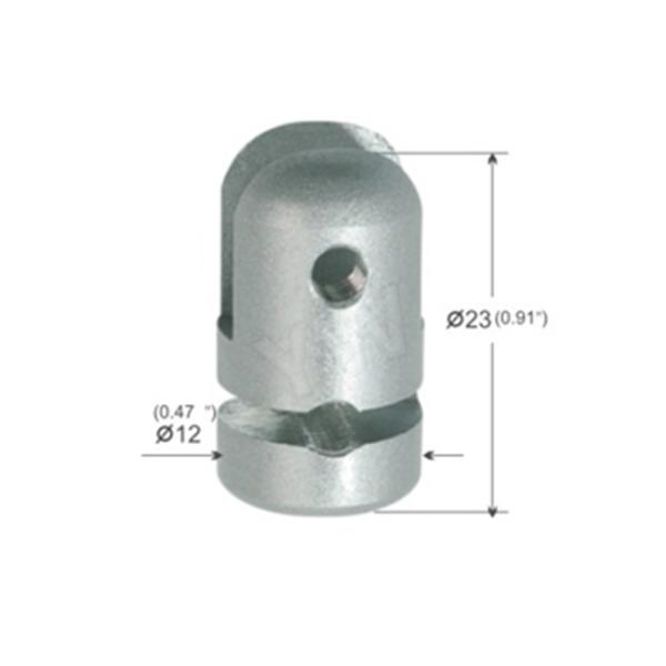 Латунь подписывает инсталляционный процесс держателя знаков системы смертной казни через повешение кабеля струбцины легкий