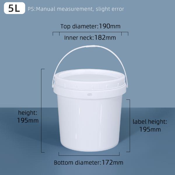 20L пластиковый ведро с винтовой крышкой для ветеринарной медицины Дом промышленности как фото