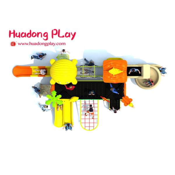 Colorful Outdoor Plastic Playground Playhouse For 3-12 Years Old Children