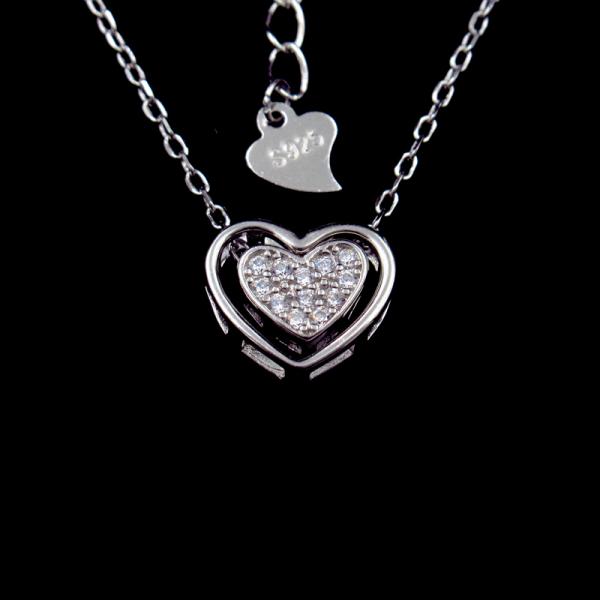 Adjustable Length Silver Pearl Necklace Pure 925 Silver With Star Shape Blank Design