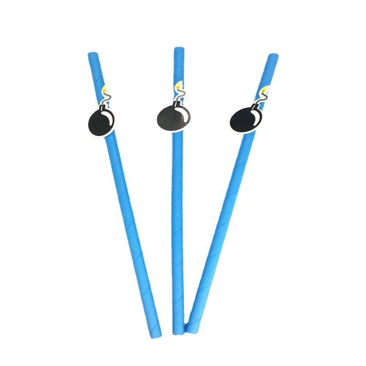 Hotsale Creative Disposable Straws for Juice Milk Beverage Multi Color Eco-Friendly