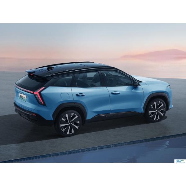 Discover the Gas-Electric Hybrid Boyue L Compact Car by Geely with Dark Interior Color