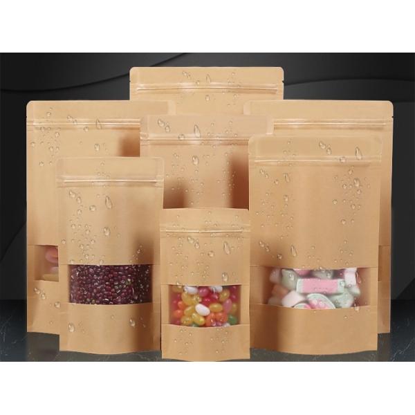 Pa 1.5c 80mic Kraft Paper Ziplock Bag Vmpet Laminated Nut Packaging Bags