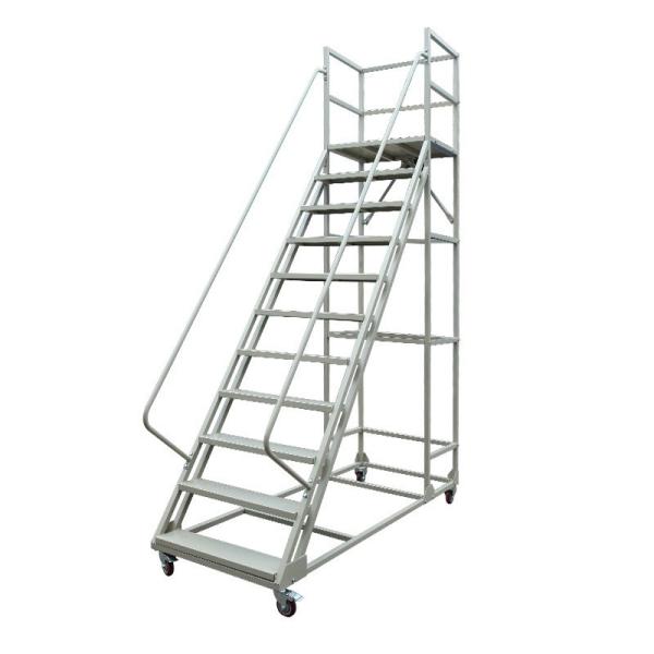 12 Foot 8 Foot 10 Foot Mobile Safety Step Ladder Aluminum Engineering Climbing Work