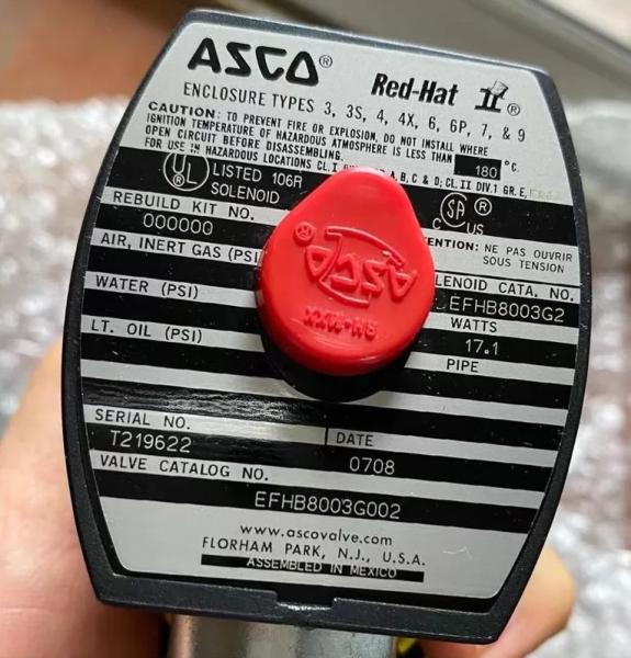 1.4W EFHB8003G002.120 Asco soupape électrique électromagnétique soupape électromagnétique CC