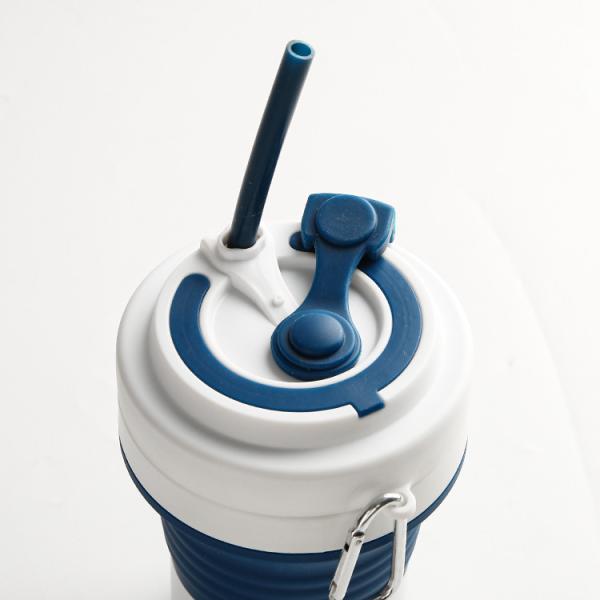 25*5 см экологически безопасная складная чашка для кофе Силиконовая кружка OEM