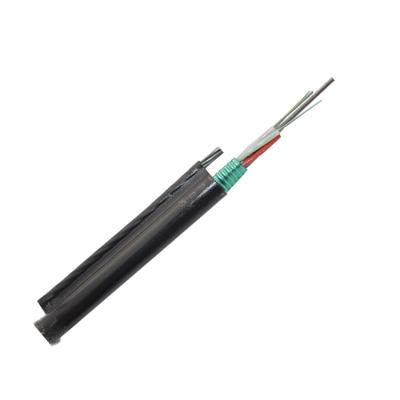 24 ou 48 cabo de fibra ótica do núcleo GYTC8S exteriores aéreos, cabo ethernet da fibra