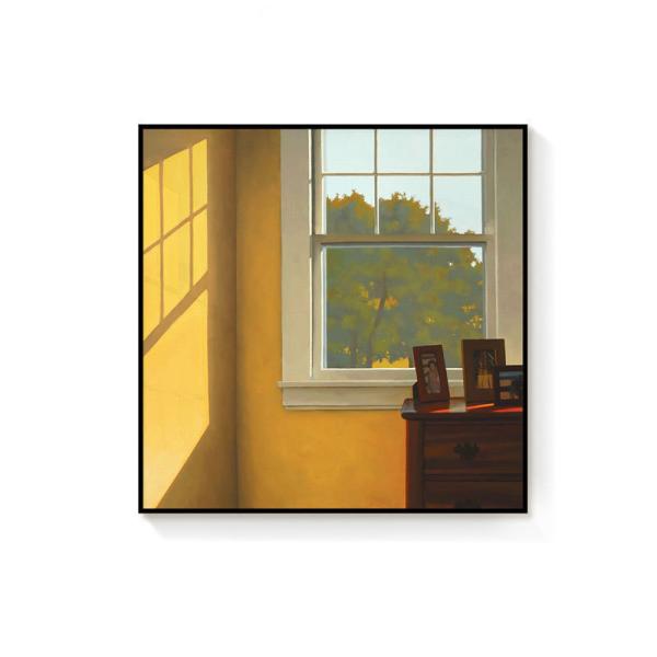 Nordic Art Deco Wall Art Print Window Sunshine Canvas Painting for Home Decor and Gifts