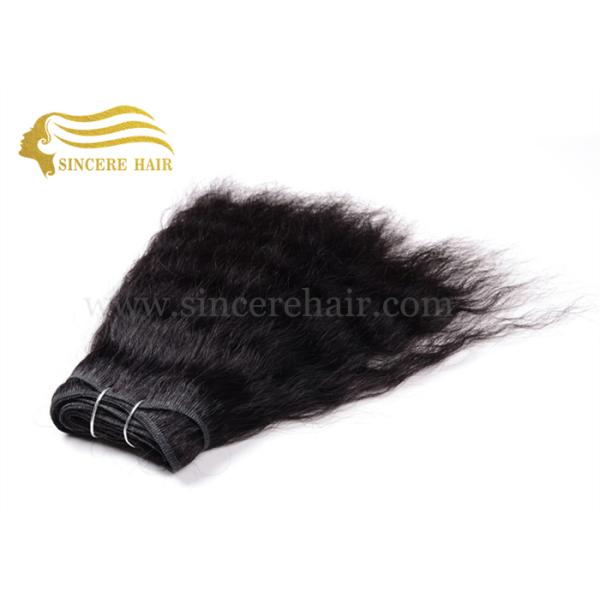 16" Virgin Human Hair Extensions Weft for Sale, 40 CM Brazilian Natural Black Virgin Human Hair Weft Extensions For Sale 16