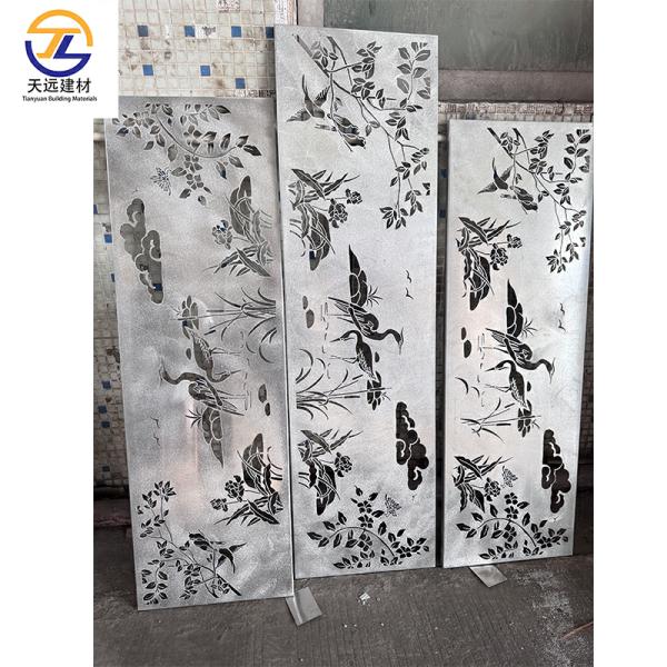 Modern Design Aluminum Screen With Black Groove For Indoor And Outdoor