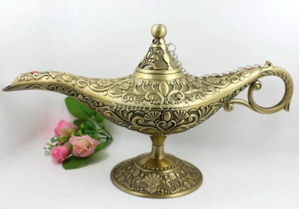 Shinny Gifts Lamp Aladdin/Aladdin Genie Lamp/Metal Aladdin's Lamp