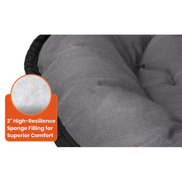 Folding Moon Chair - Large Saucer UFO Chair with Collapsible Metal Frame, Moon Round Camping Chair