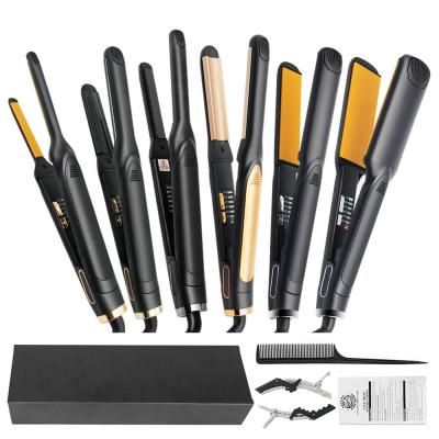 Os multi tamanhos AC110V 30s aquecem acima o Straightener 2 do cabelo do tamanho do curso em 1 Mini Flat Iron