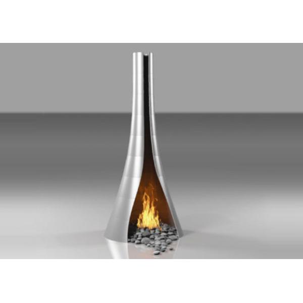 Современный почищенный щеткой дизайн ямы огня финиша современный для сада/домашнего оформления